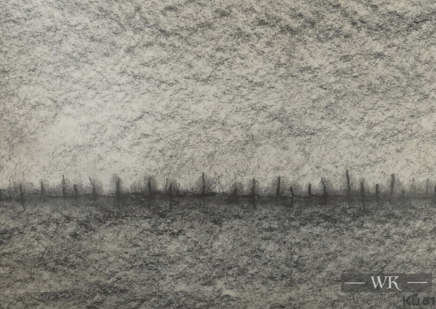 DZ02 – „Ohne Titel“ 40×30 I Bleistift auf Karton (1977)