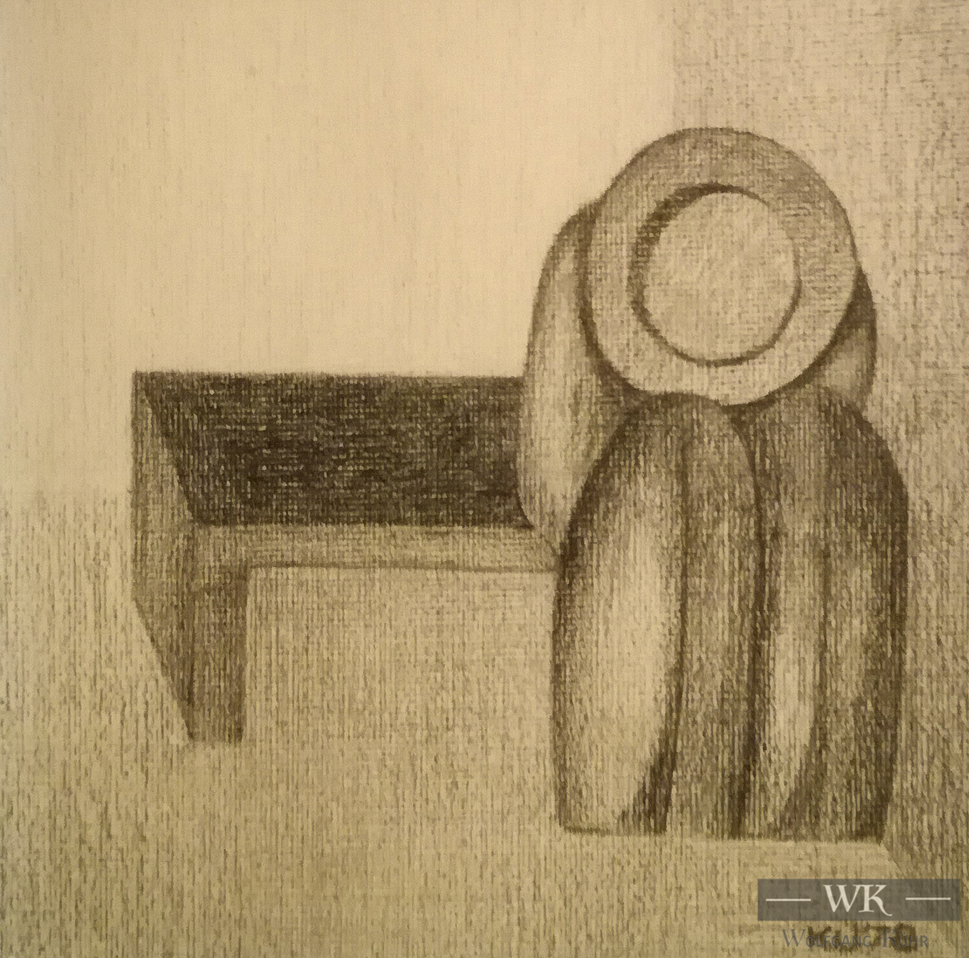 DZ09 – "Ohne Titel“ 10×10 I Bleistift auf Papier (1978)