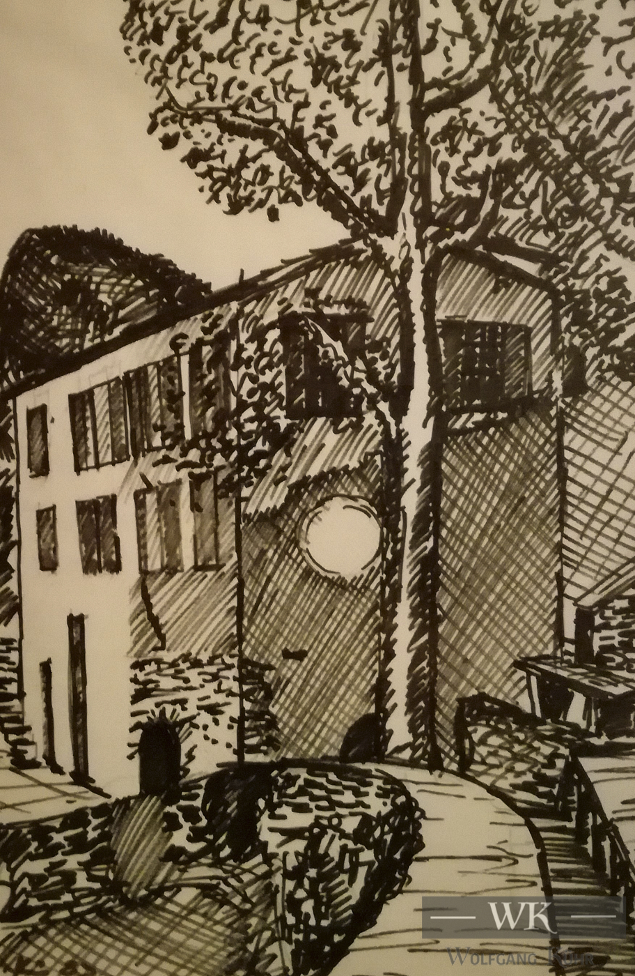 DZ12 – "Eremitage Soreole“ 31×21 I Filzstift auf Papier (1984)