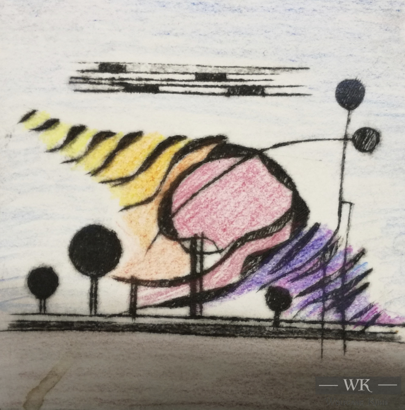 DZ30 – „Ohne Titel“ 10×10 I Farbradierung (2002)