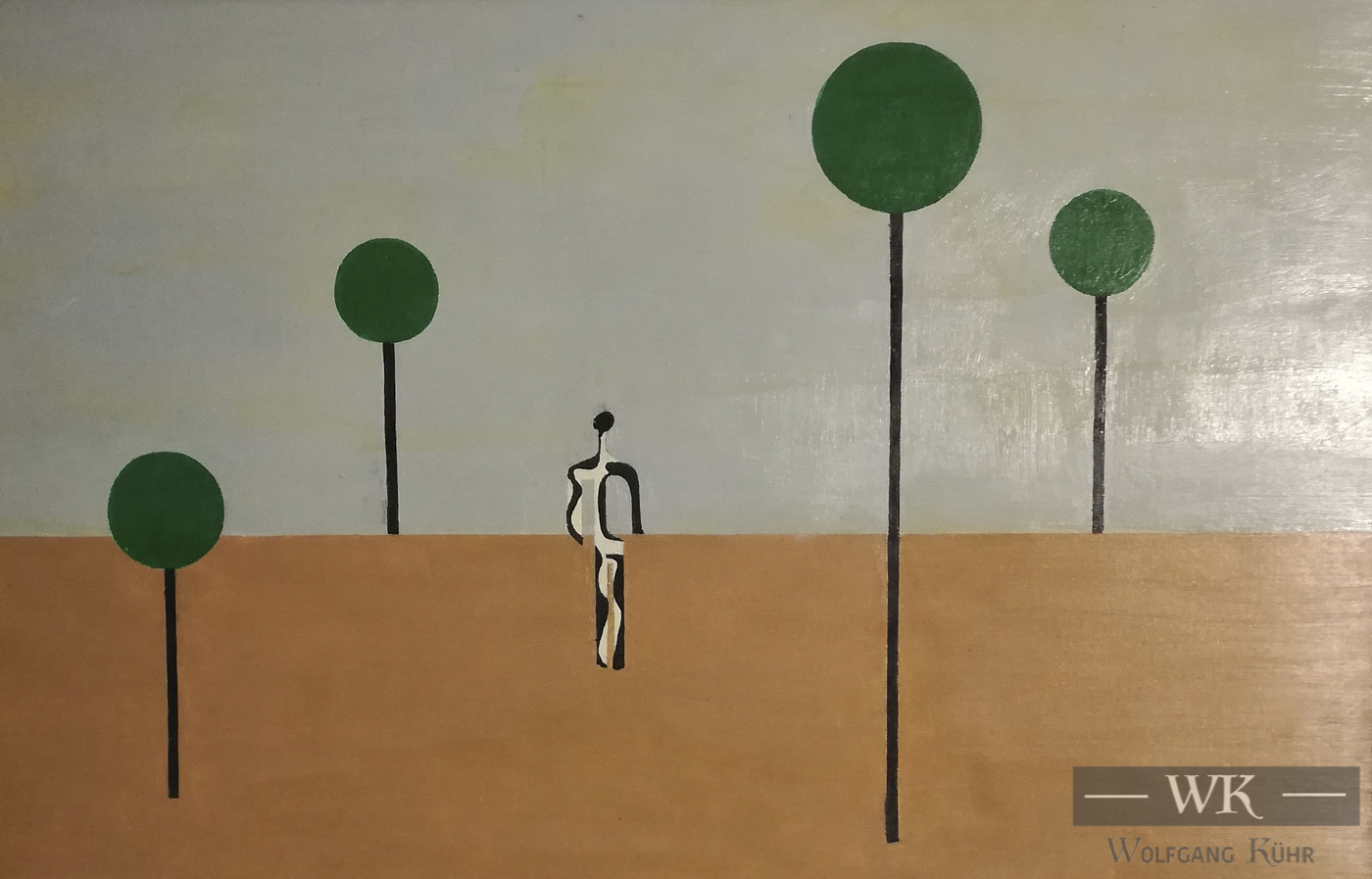 W03 – „Ohne Titel“ 40x30cm I Öl auf Papier (1977)