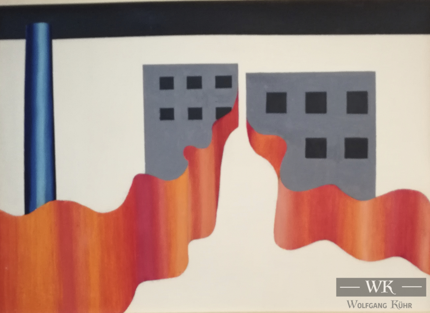 W08 – „Ohne Titel“ 37x27cm I Öl auf Papier (1978)