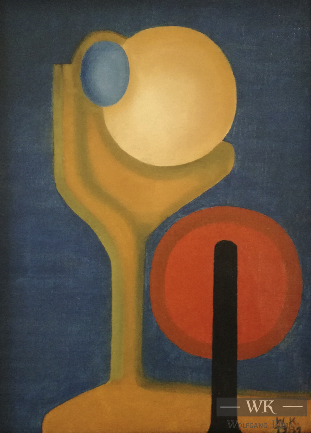W14 – „Frau mit rotem Spiegel“ 30x40cm I Öl auf Leinwand (1981)