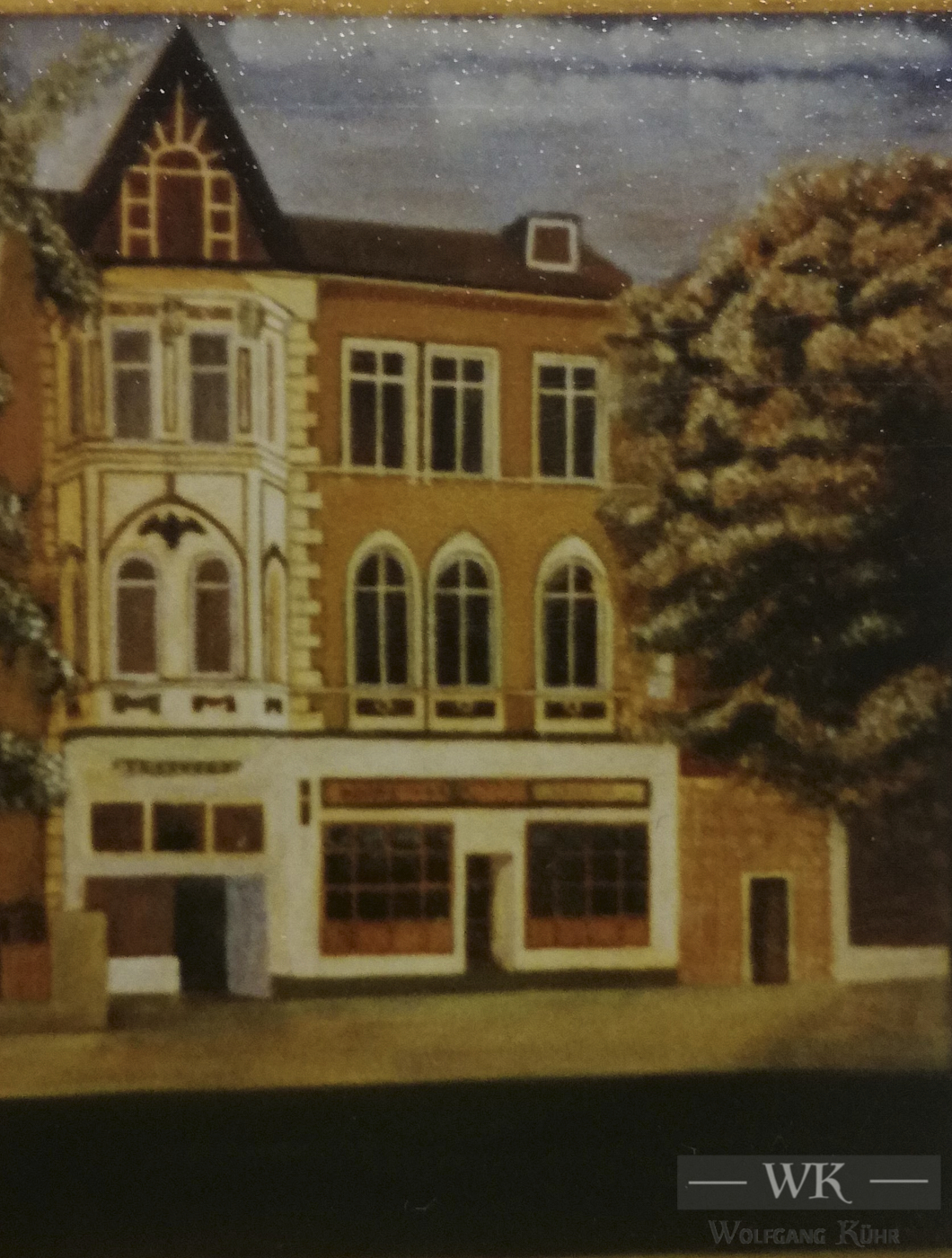 W20 – „Stammheimer Str.“ 24x36cm I Öl auf Pappe (1991)