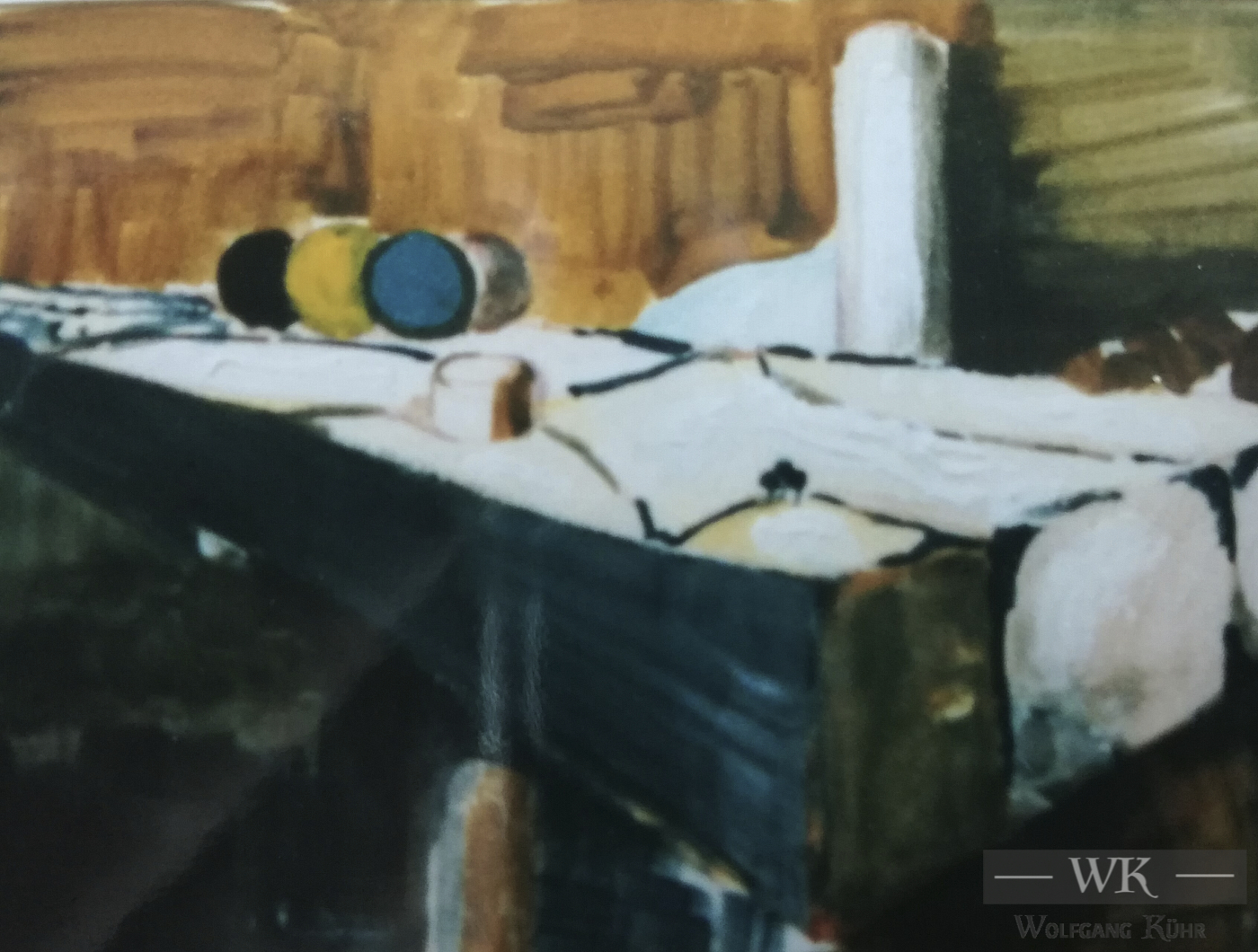 W31 – „Ohne Titel“ 20×30 I Acryl auf Papier (2002)