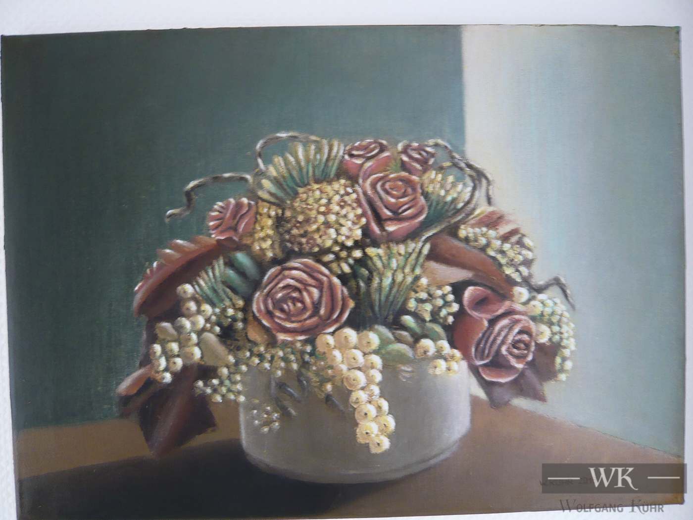 W50 – "Stilleben mit Blumen 2“ 70×50 I Öl auf Leinwand (2019)