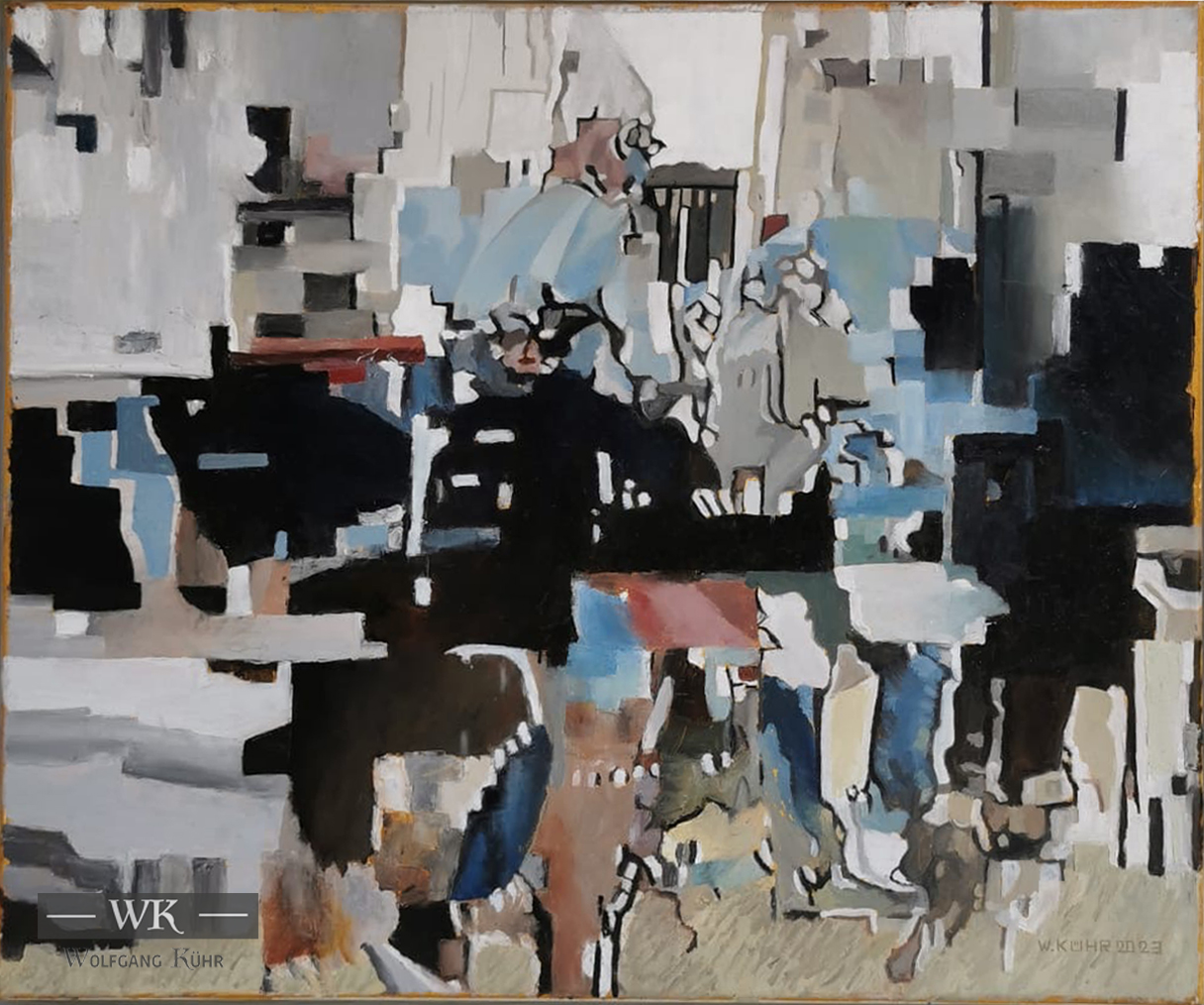 W54 – "Ohne Titel" 50x60cm I Öl auf Leinwand (2023)
